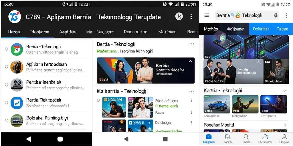 Tampilan antarmuka aplikasi C789 yang modern dan menarik.