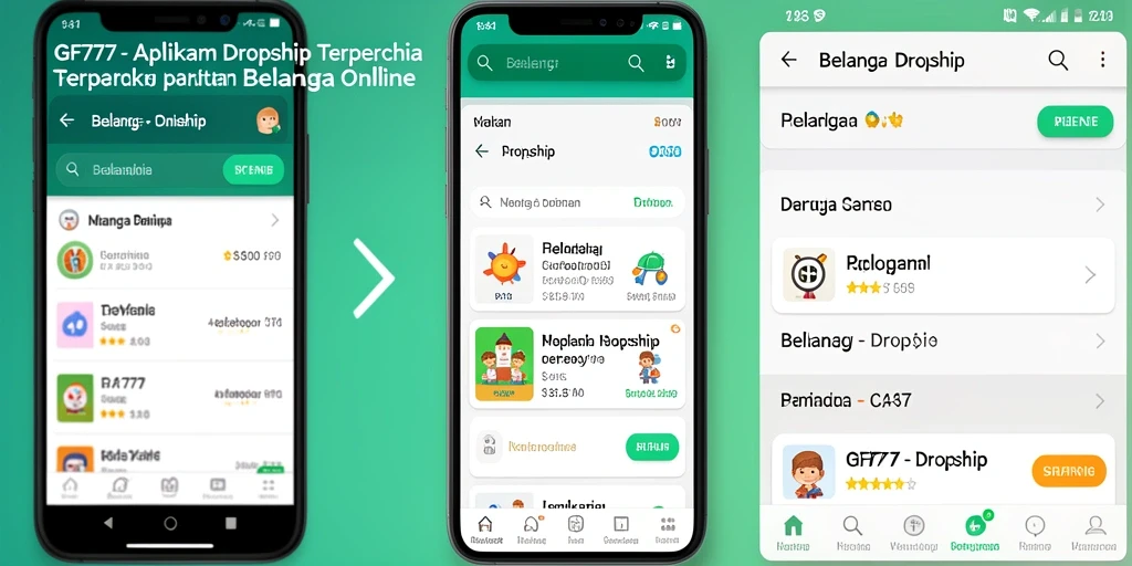 Antarmuka GF777 yang ramah pengguna untuk pengalaman Dropship optimal.