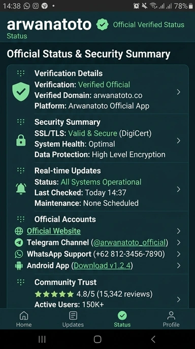 Kanal Resmi Arwanatoto untuk Pengguna Android